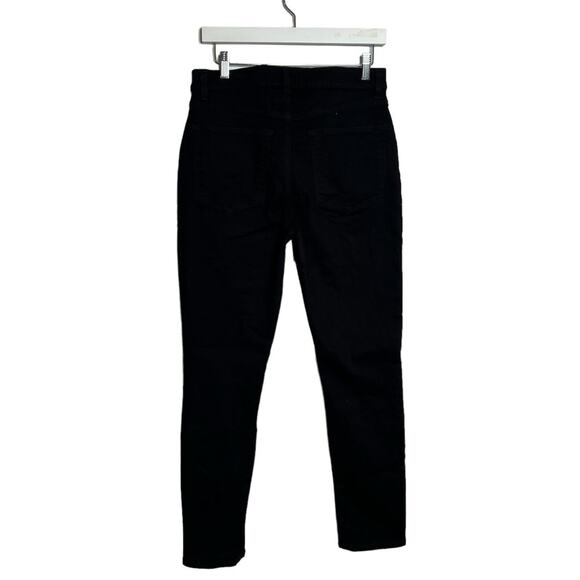 Reformation Misa High & Skinny Black Jeans Front Seam Pockets Sz 29 - Picture 3 of 9